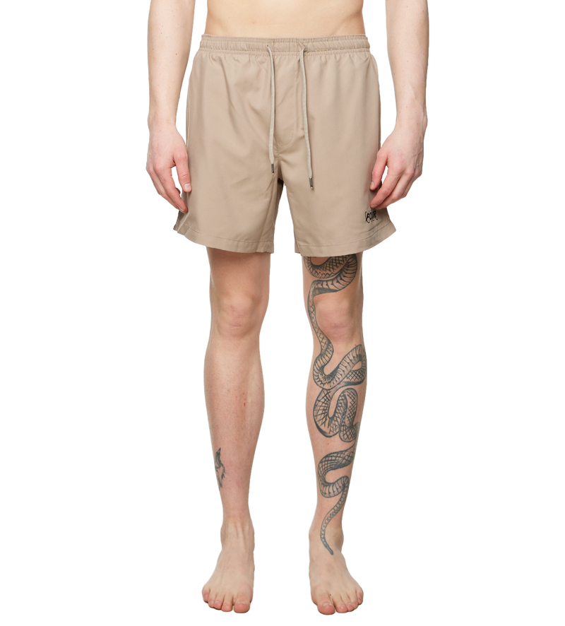 Circles Logo Swim Short Vintage Khaki - XL