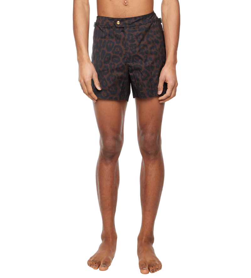 Jaguar Print Swimwear Brown - 52