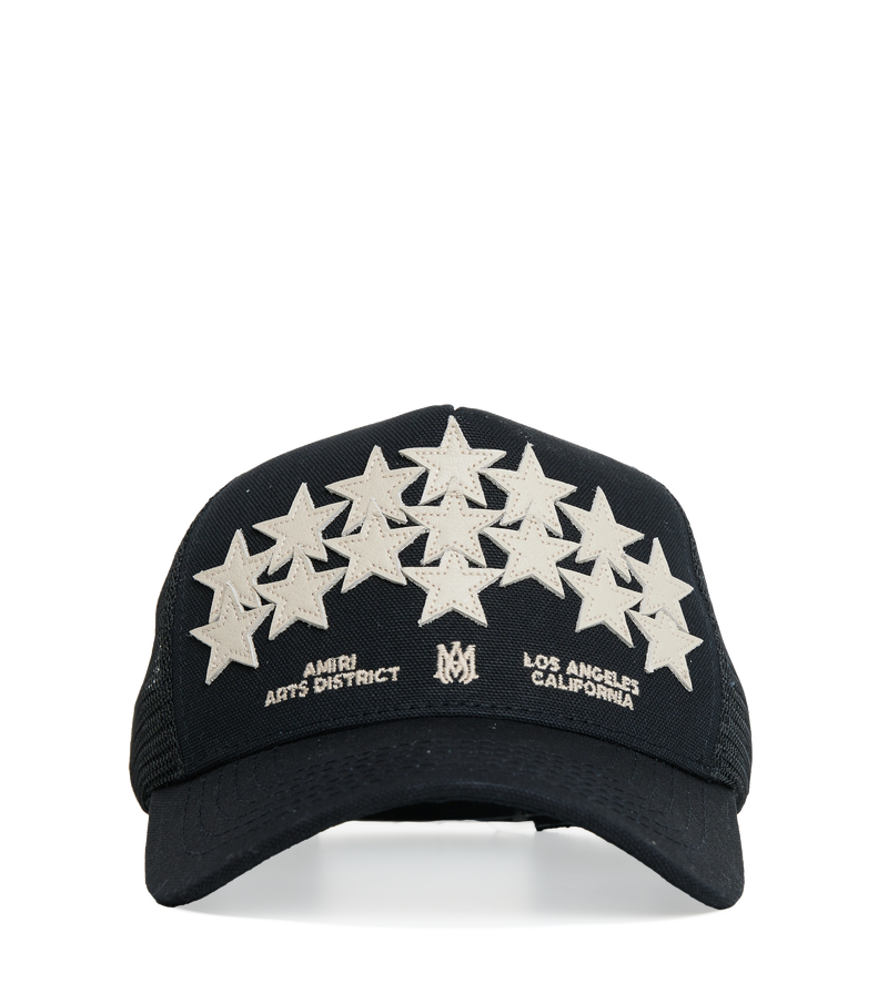 Leather Star Trucker Black - O/S