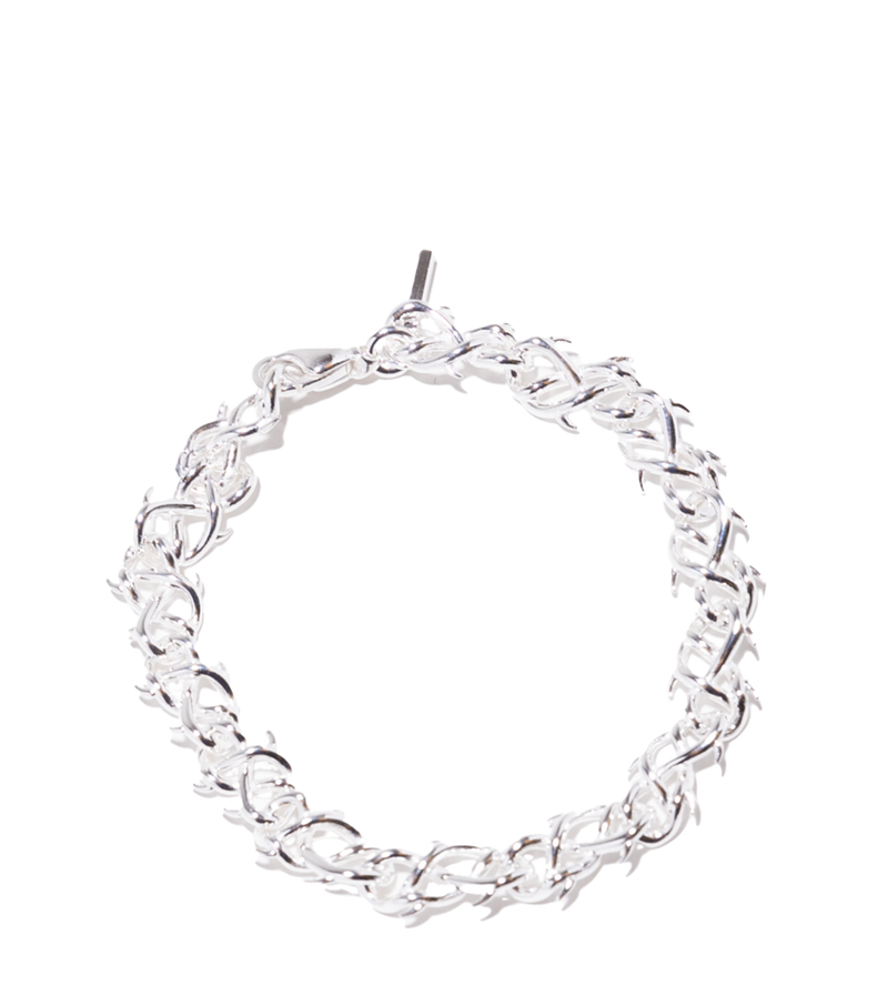 Thorn Chain-link Bracelet Silver - 7