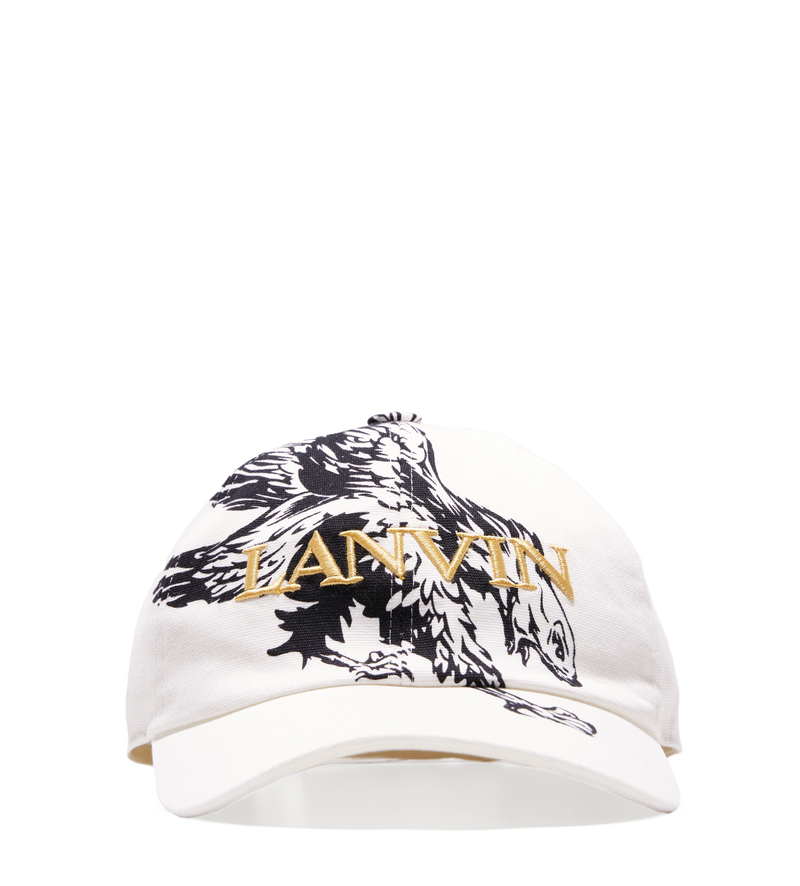 Lanvin X Future Eagle Cotton Cap White - 58