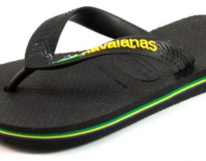 Havaianas slippers Kids Brasil logo Zwart HAV10