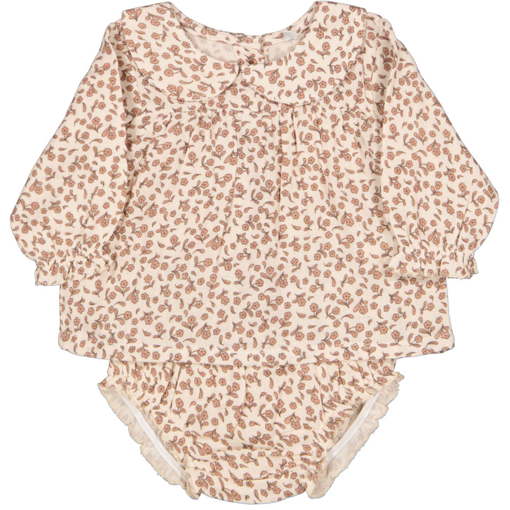 Baby meisjes kledingset jurk + luierbroek Lange mouwen