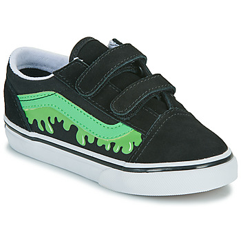 Lage Sneakers Vans Old Skool V GLOW SLIME BLACK/GREEN"