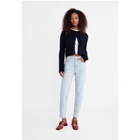 Stradivarius 1465 Slim-fit mom jeans  Lichtblauw denim 36