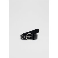 Stradivarius Riem met ovale studs  Zwart 70