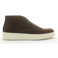 Giorgio 13792 donker bruin (chocolate) suede veterschoen met rubberzool