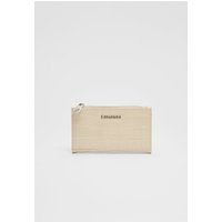 Stradivarius Basic portefeuille met rits  Ecru OS