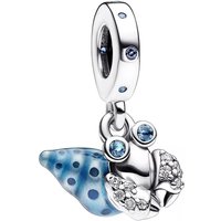 Pandora Charms - Glow-in-the-dark Hermit Crab Dangle Charm in light blue