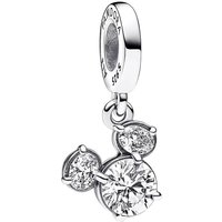 Pandora Charms - Disney Mickey silhouette sterling silver dangle wi in silver