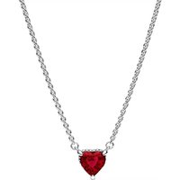 Pandora Kettingen - Heart sterling silver collier with cherries jubile in red