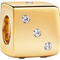 Pandora Charms - 14k Gold-plated unique metal blend  Cubic Zirconia in gold