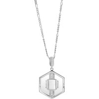 V by Laura Vann Kettingen - Goldie Glass Necklace in silver