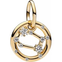 Pandora Charms - Gemini Zodiac Dangle Charm in gold