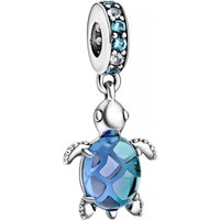 Pandora Charms - Meeresschildkröte Murano-Glas Charm-Anhänger in silver