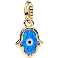 Pandora Charms - Opalescent Blue Hamsa Hand Dangle Charm in blue