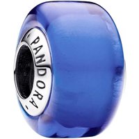 Pandora Charms - Sterling silver charm with blue Murano glass in blue