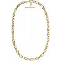 Fossil Kettingen - Heritage D-Link Stainless Steel Anchor Chain Neckl in gold