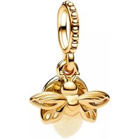 Pandora Charms - Firefly 14k gold-plated dangle with photoluminesce in yellow