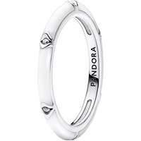 Pandora Ringen - Sterling silver ring with clear cubic zirconia and in white