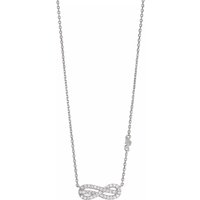 Emporio Armani Kettingen - Emporio Armani Sterling Silver Station Necklace in silver