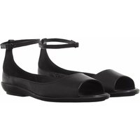 Calvin Klein Sandalen - Peep Toe Ballerina Lth in zwart