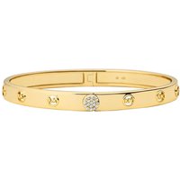 Michael Kors Armbanden - 14K Gold-Plated MK Logo Bangle in gold