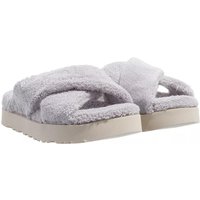 UGG Slippers - W Fuzz Sugar Terry Cross Slide in grijs