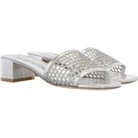 Stuart Weitzman Slippers - Cayman 35 Block Slide in zilver