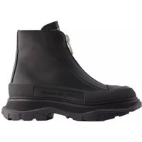 Alexander McQueen Boots & laarzen - Tread Slick Ankle Boots - Leather - Black in zwart