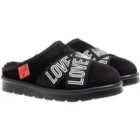 Love Moschino Slippers - Scarpad.Winter30 Suede Pl in zwart