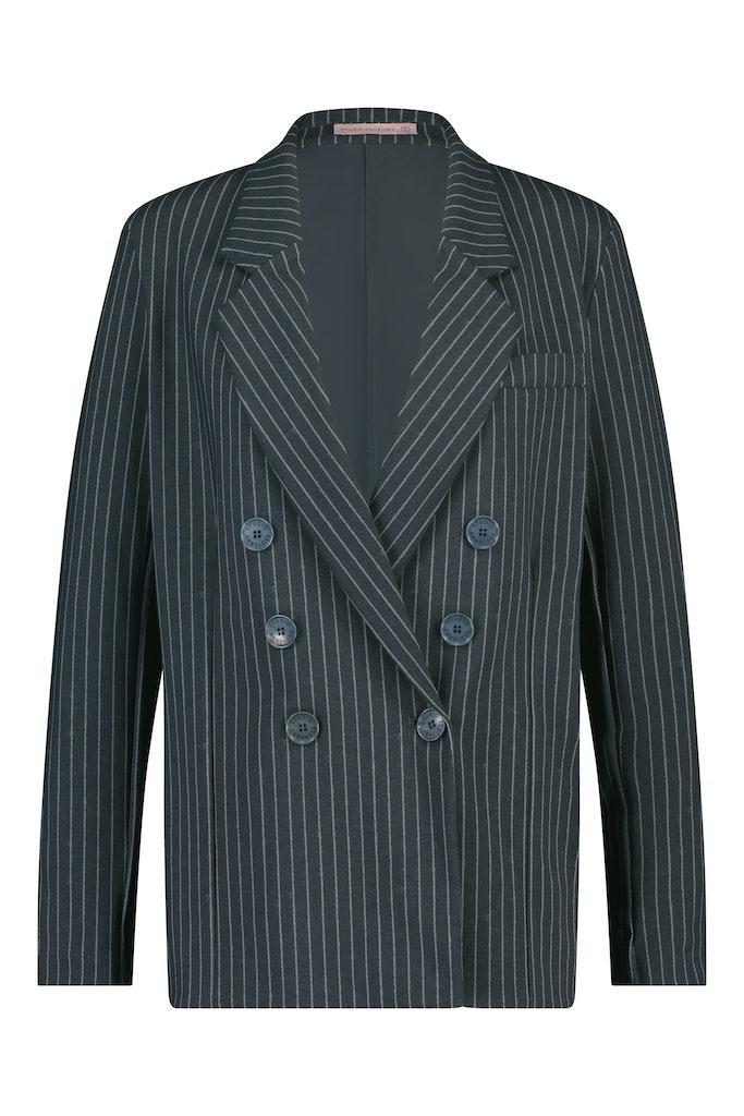 Studio Anneloes Female Jassen Violet Bonded Pinstripe Blazer 09165