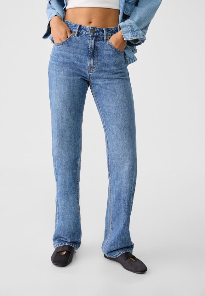 Stradivarius D98 straight vintage effect jeans  Denim 40