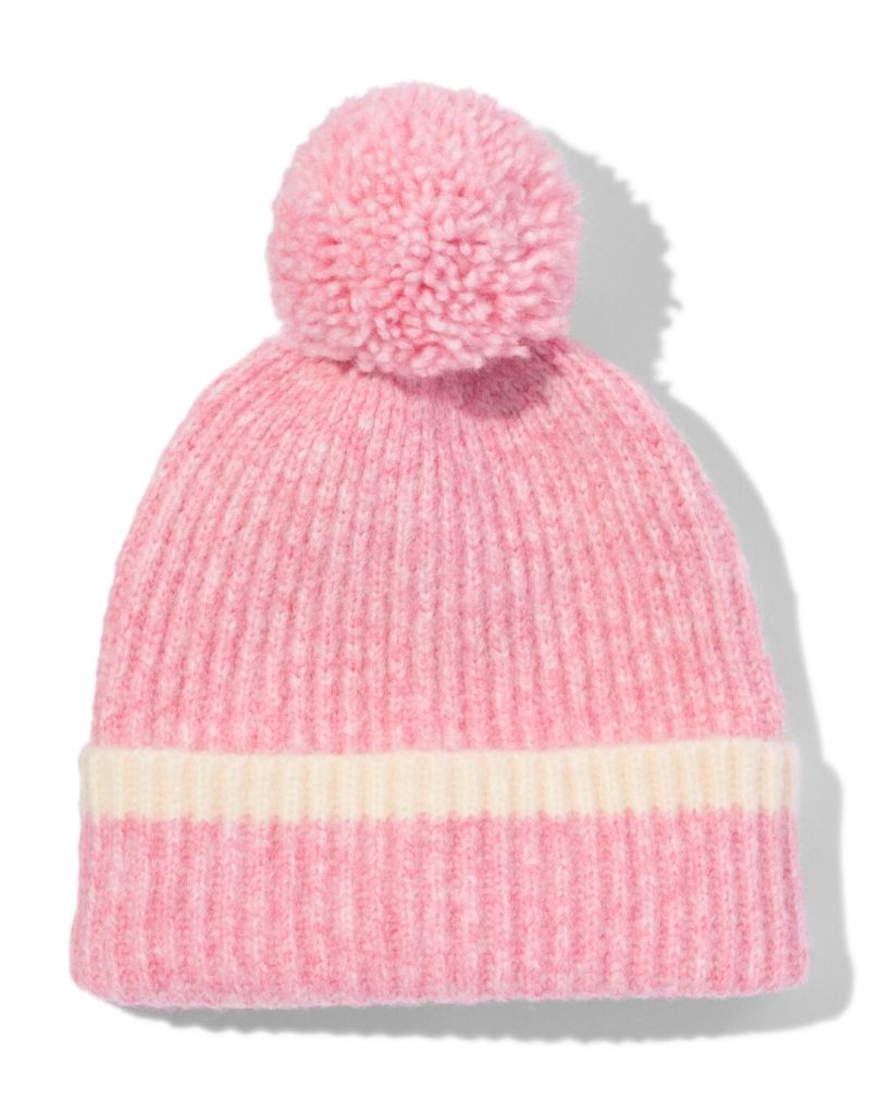 HEMA Babymuts Met Wol Roze (roze)