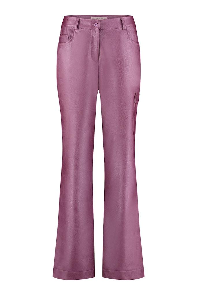 Studio Anneloes Female Broeken Selina Metallic Leather Trousers 09627