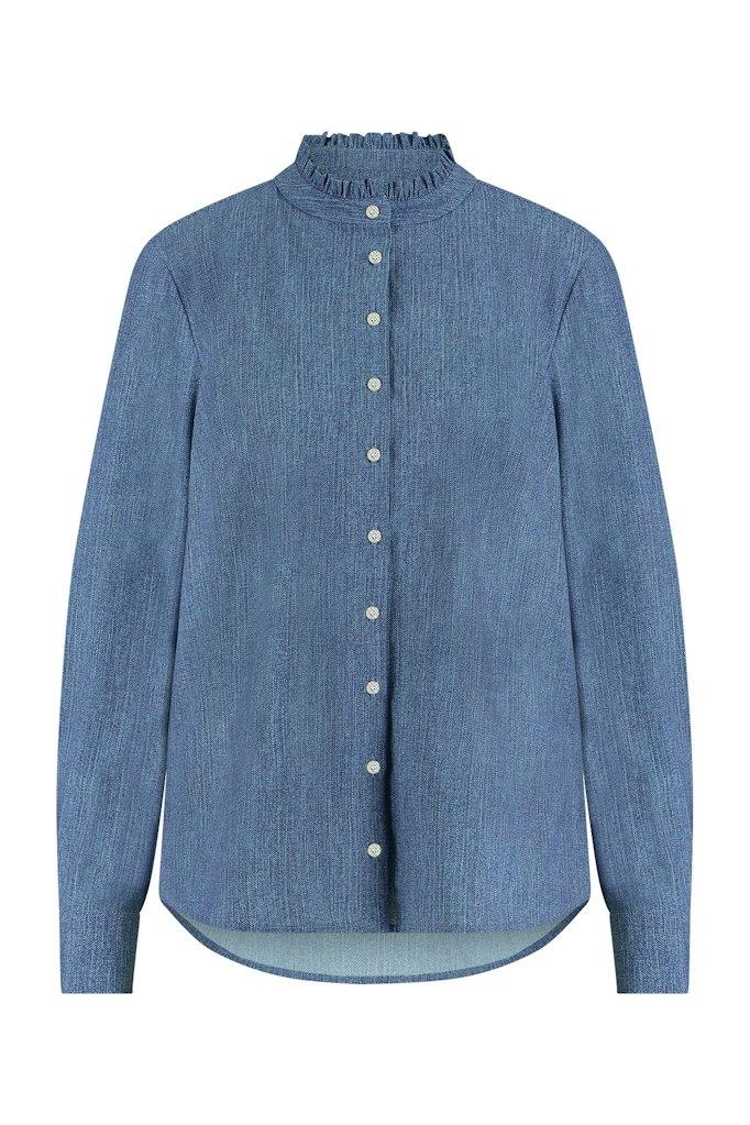 Studio Anneloes Female Blouses Bodie Jeans Blouse 09756