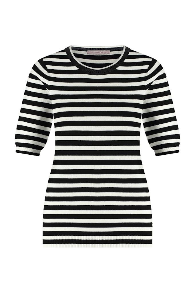 Studio Anneloes Female Truien Luna Stripe Short Slv Pullover 91510