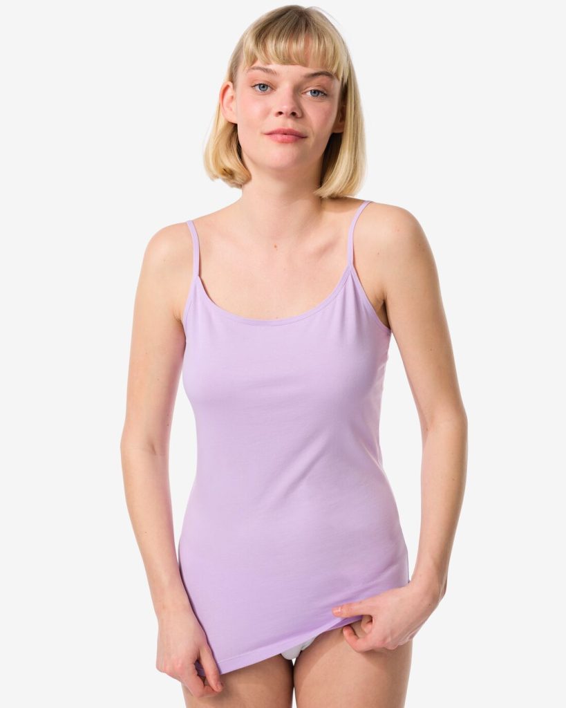 HEMA Dameshemd Stretch Katoen Lila (lila)