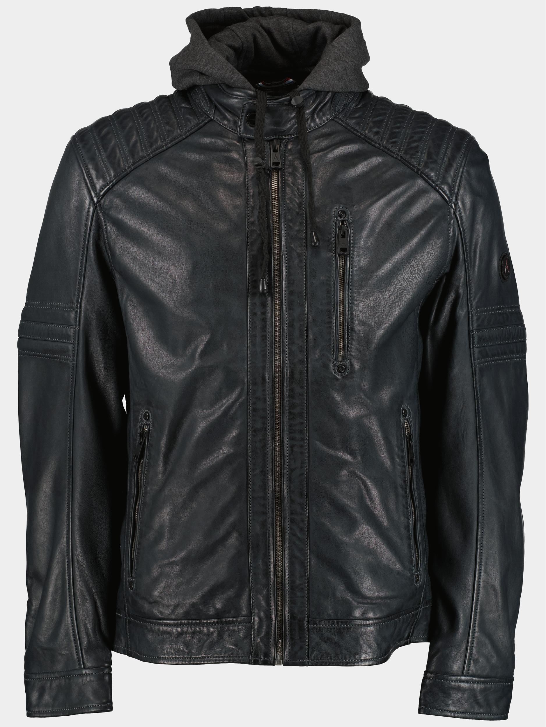 Donders 1860 Lederen Jack Blauw Leather Jacket 52320/790