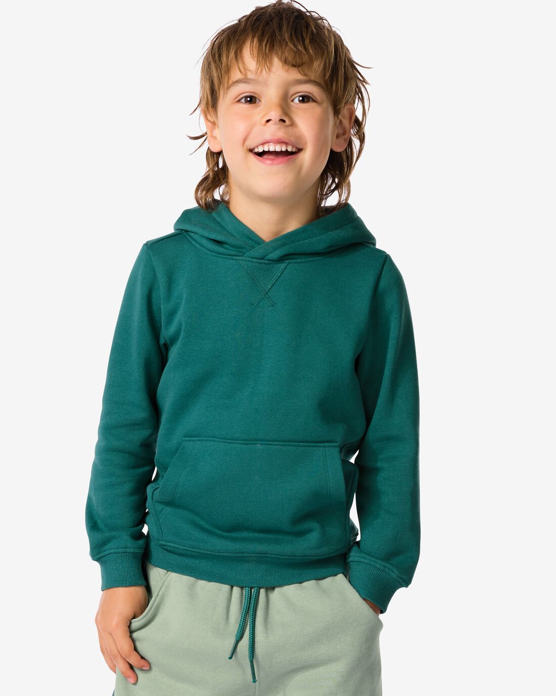 HEMA Sweater Met Capuchon Groen (groen)