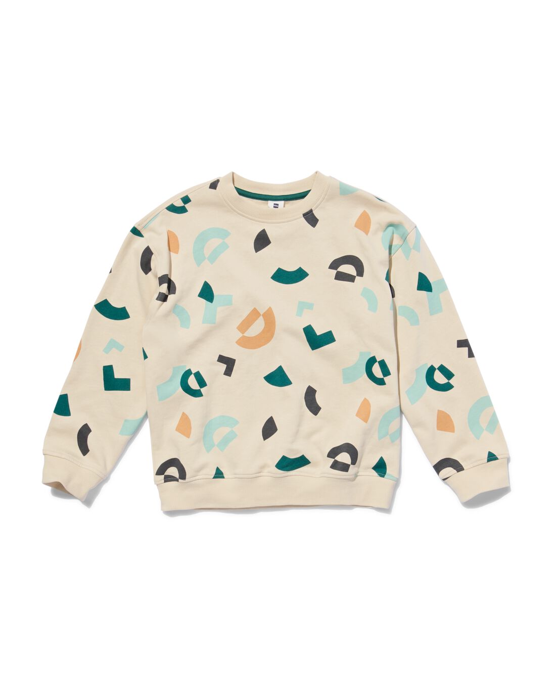 HEMA Kinder Sweater Oversized Grafisch Gebroken Wit (gebroken wit)