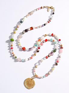 Ketting Elina halfedelstenen Van Juwelenkind multicolour