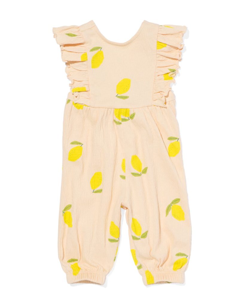 HEMA Baby Jumpsuit Citroen Perzik (perzik)