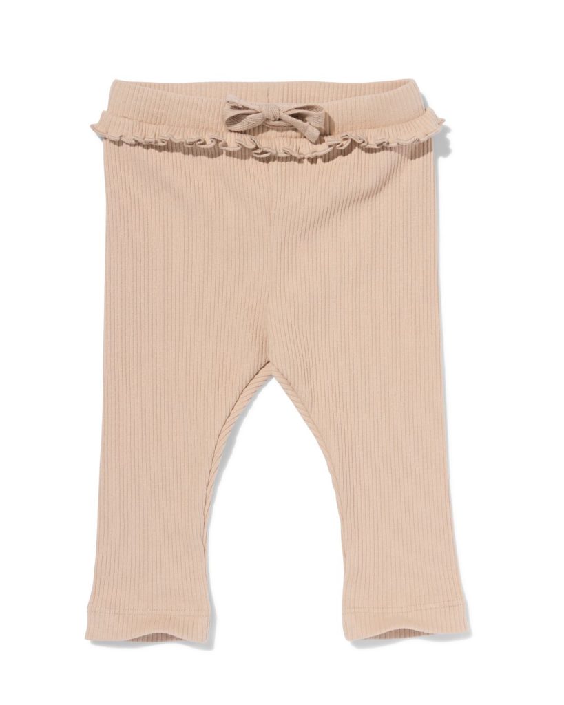 HEMA Baby Legging Rib Zand (zand)