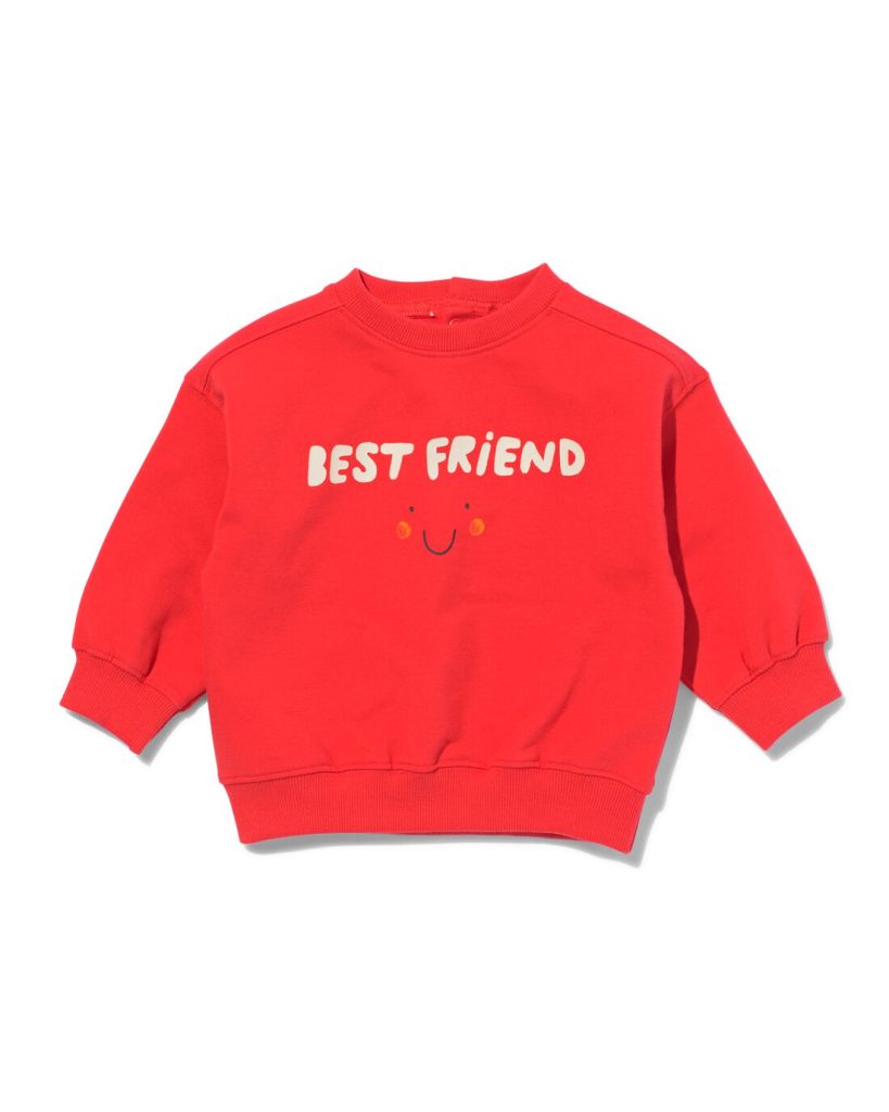 HEMA Sweater Best Friends Rood (rood)