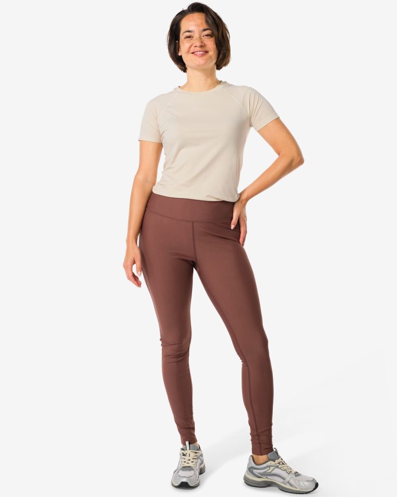 HEMA Dames Sportlegging Donkerbruin (donkerbruin)