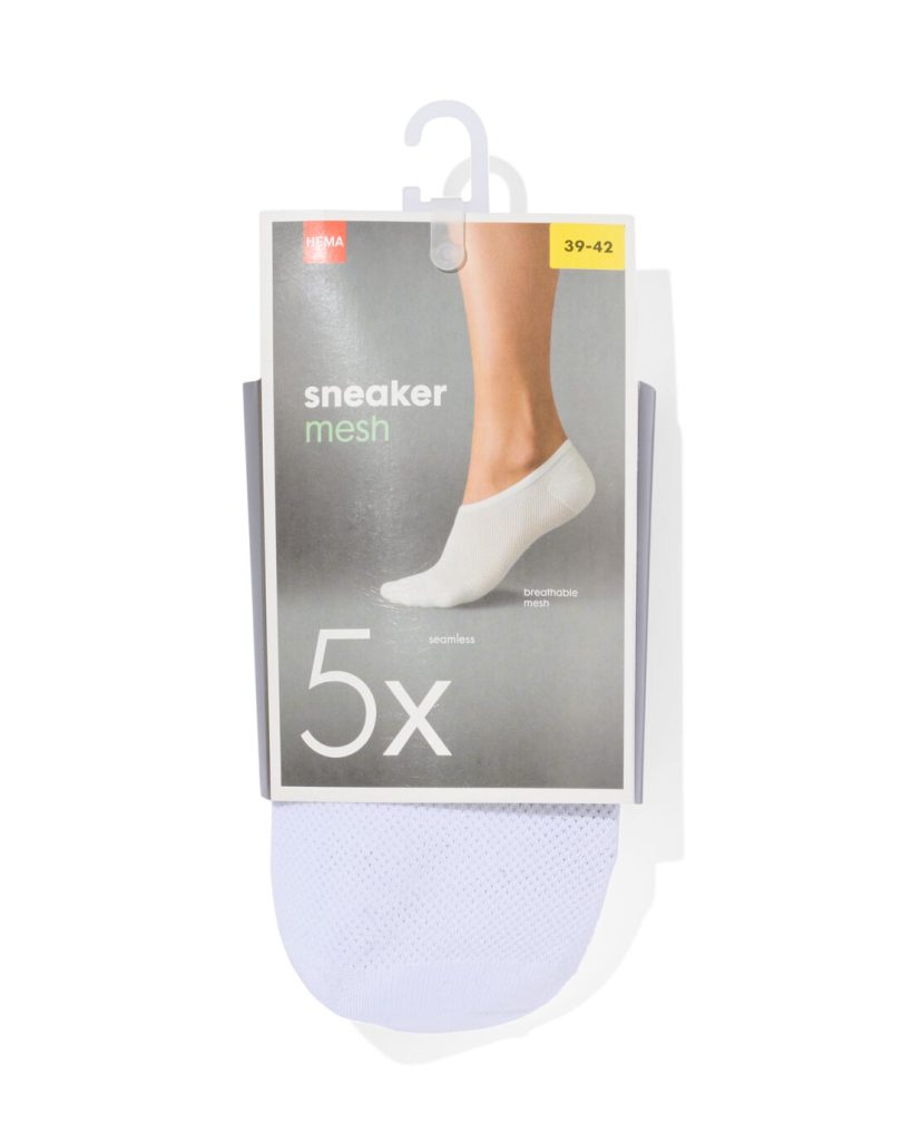 HEMA Sneakersokken 5 Paar Wit (wit)