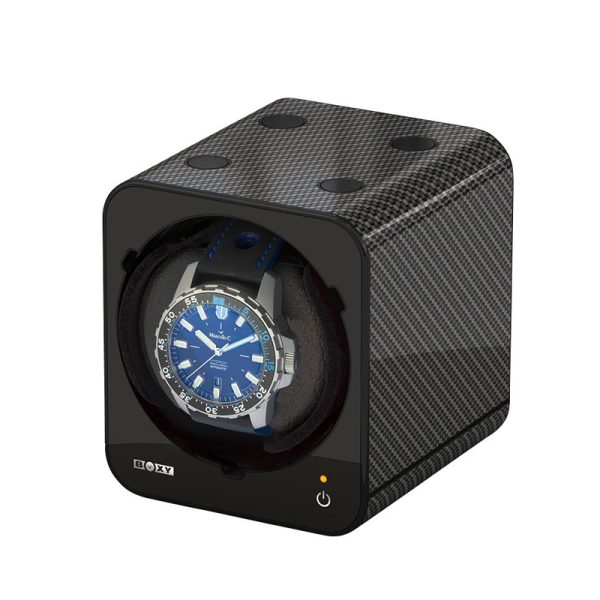 Boxy Fancy Brick Horloge Opwinder Carbon 309407