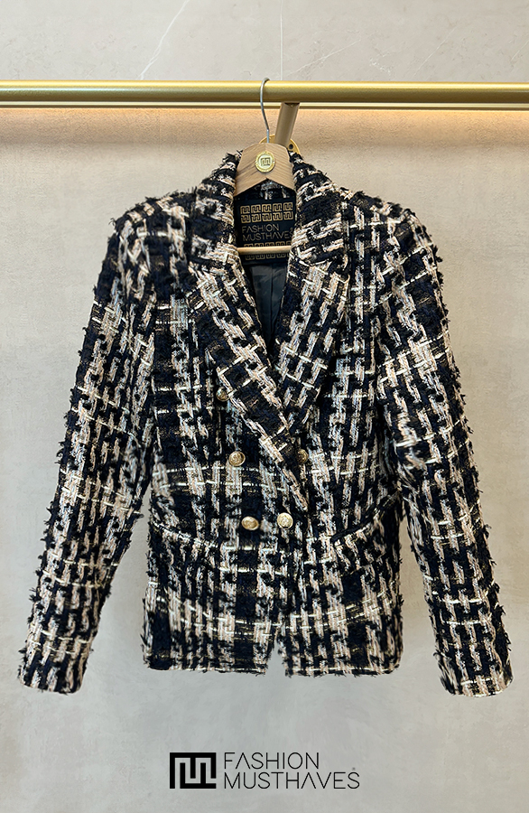 Luxury Bouclé Blazer Limited Gold