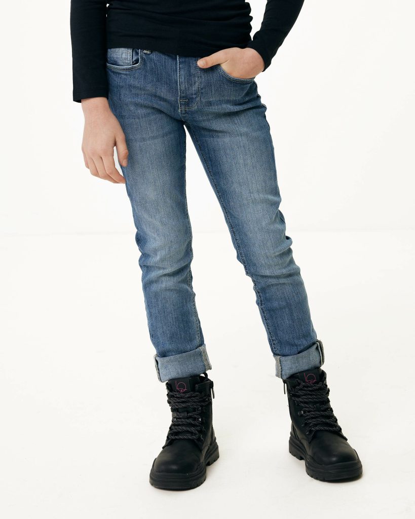 JUNO Mid waist/ Slim leg jeans Light Vintage